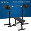 Standard Adjustable Portable Power Weight Rack, Black