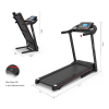 Home Foldable Treadmill with Incline; Folding Treadmill for Home Workout; Electric Walking Treadmill Machine 5" LCD Screen 250 LB Capacity Bluetooth M