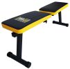 Fitvids Steel Frame Fully Foldable Flat Incline Weight Training Exercise Bench, 600-Pound Capacity