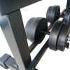 Flat Weight Bench & 50lb Vinyl Dumbbell Set Combo