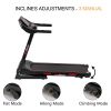 FYC Folding Treadmill for Home - 330 LBS Weight Capacity Running Machine with Incline/Bluetooth; 3.5HP 16KM/H Max Speed Foldable Electric Treadmill Ea