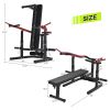 Weight Chest Press Bench - Weight Bench Press Machine 11 Adjustable Positions Flat Incline for Chest &amp; Arm Ab Workout; Home Gym Equipment Combined