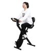 Home Folding Exercise Bike Black