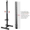 Standard Adjustable Portable Power Weight Rack, Black