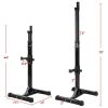 Standard Adjustable Portable Power Weight Rack, Black