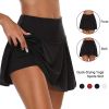 Tennis for Women Dance Fitness Solid Sports Skirts Female Tennis Running Skort Active Athletic Yoga Fitness Skirt Short