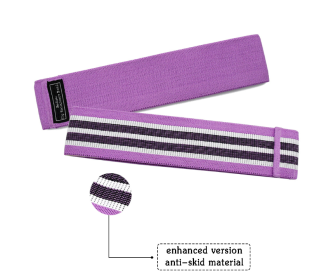 Resistance Band Elastic Hip Circle Fitness Squat Resistance Buttocks Circle Yoga (Color: Purple, Size-Quantity: M-Q1pc)