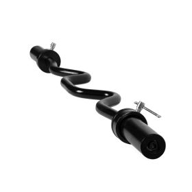 Barbell 48 In. Olympic Super Curl Weight Bar, Chrome (Actual Color: Black)