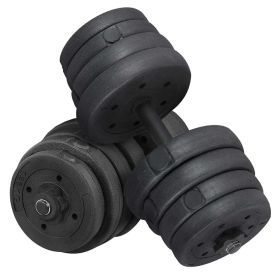 Adjustable Dumbbell Set for Home and Gym Exercise, Black, (size: 66)