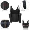 Zippered Waist Trainer Corset Waist Tummy Control Body Shaper Cincher Back Support with Adjustable Straps