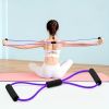 8-shaped Yoga Elastic Tension Band For Men Women Home Gym Pilates Fitness, Arm Back Shoulder Training Resistance Band, Yoga Stretch Belt