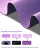 COOLMOON 1/4 Inch Extra Thick Yoga Mat Double-Sided Non Slip,Yoga Mat For Women and Men,Fitness Mats With Carrying Strap,Eco Friendly TPE Yoga Mat , P