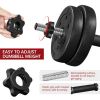 Adjustable Dumbbell Set for Home and Gym Exercise, Black,