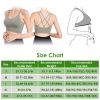 3Packs Women Cross Back Sport Bras Padded Strappy Medium Support Bras