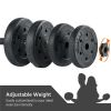 Adjustable Dumbbell Set for Home and Gym Exercise, Black,