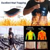 Men Heat Trapping Shirt Body Shaper Vest Pullover Sauna Sweat Suits Short Sleeve Compression Top