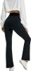 Womens Crossover Flare Leggings with Pockets Bootcut High Waisted Yoga Pants Tummy Control Gym Workout Work Pants